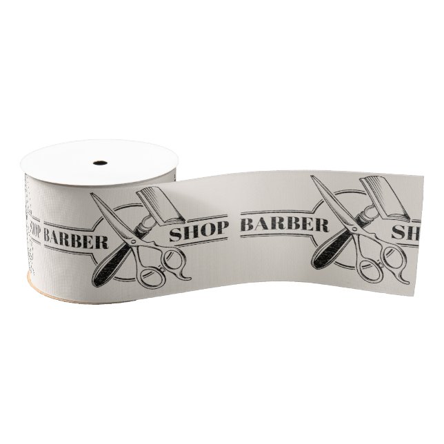 Barbershop leather look grosgrain ribbon (Spool)