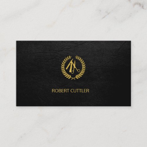 Barbershop luxury black logo appointment template