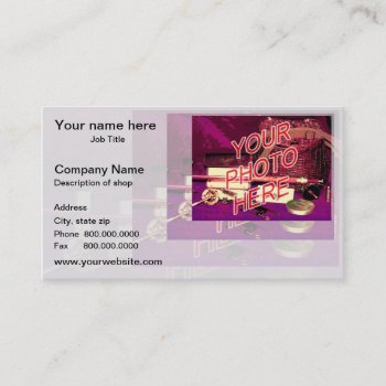 Barbershop Mirror Template Business Card by template_frames at Zazzle