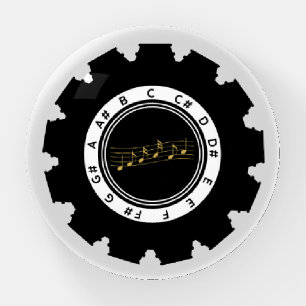 Barbershop Music Pitch Pipe Paperweight