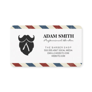 Barbershop Mustache Beard Appointment Card