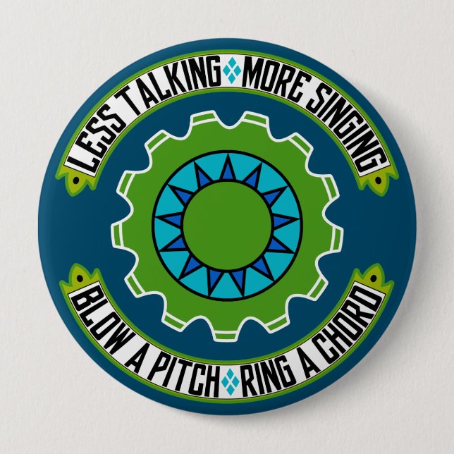 Barbershop Pitch Pipe Rehearsal Button (Front)