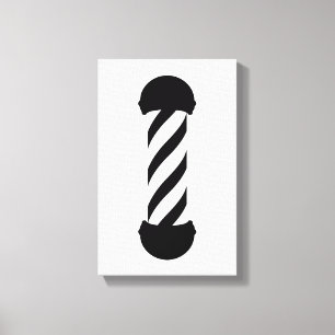 barbershop pole canvas print