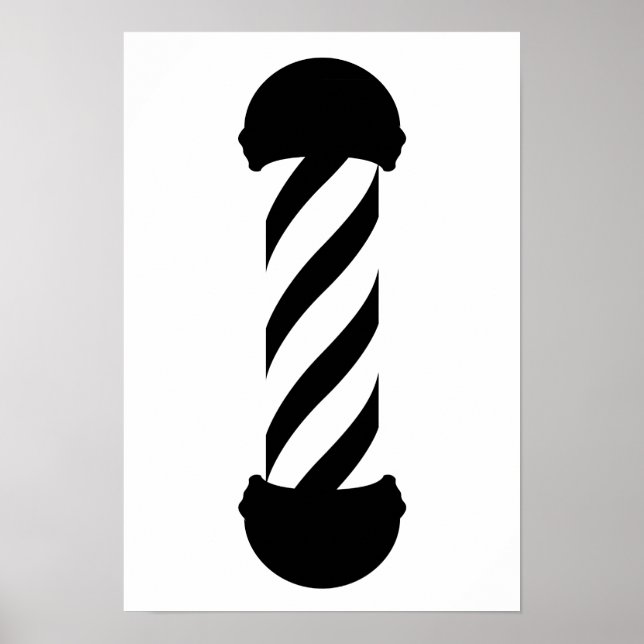 barbershop pole poster (Front)