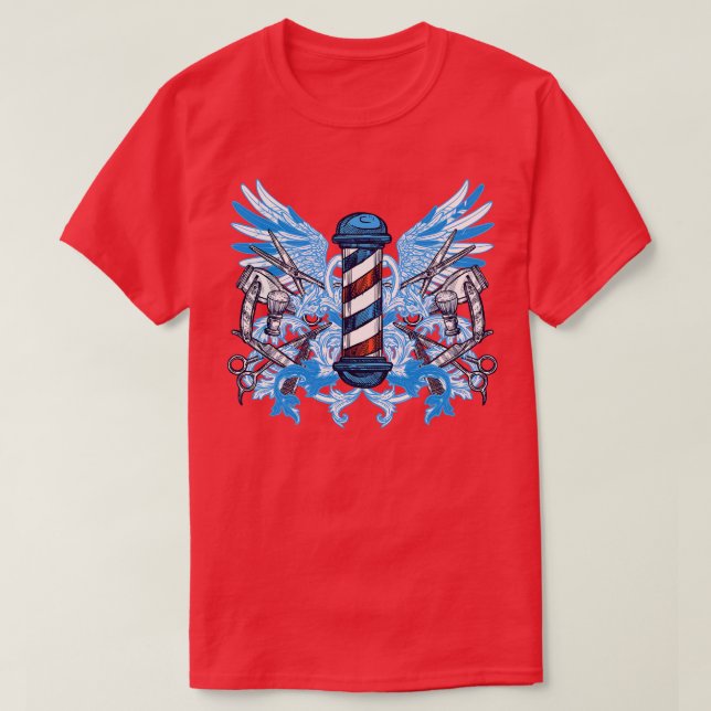 Barbershop Pole T-Shirt (Design Front)