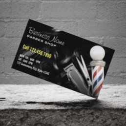 Barbershop Professional Hair Clipper Barber Business Card