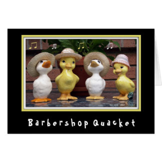 Barbershop Quacket Cards