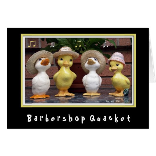 Barbershop Quacket Cards (Front Horizontal)