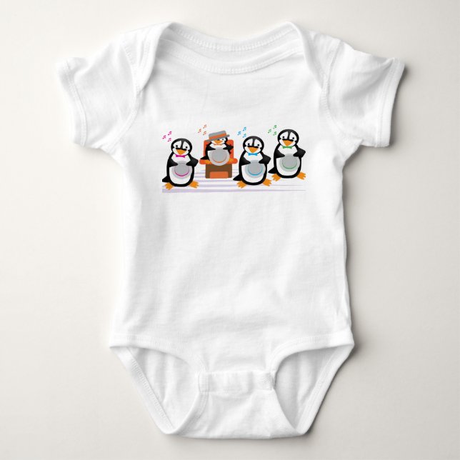 Barbershop Quartet Baby Bodysuit (Front)
