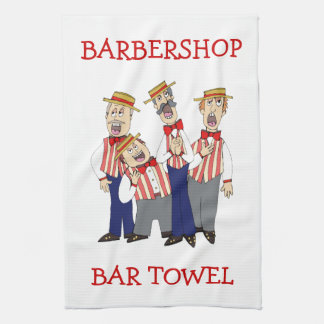 Barbershop Quartet Bar Towel Personalize
