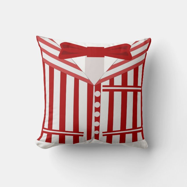 Barbershop Quartet Dapper Living Throw Pillow (Front)