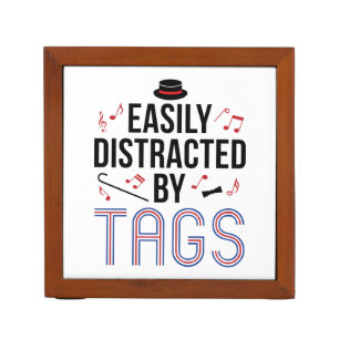 Barbershop Quartet Easily Distracted by Tags Desk Organizer