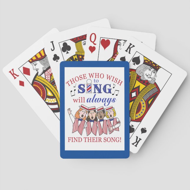 Barbershop Quartet (female) Playing Cards (Back)