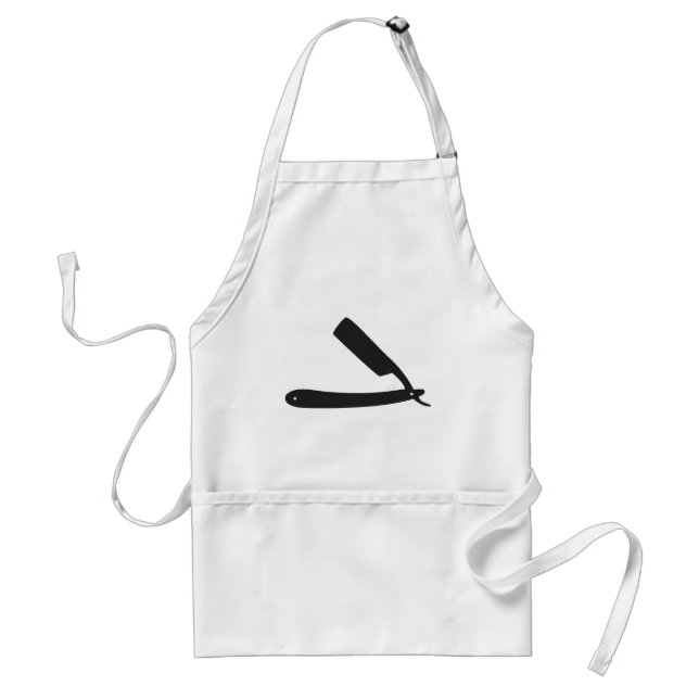 barbershop razor adult apron (Front)