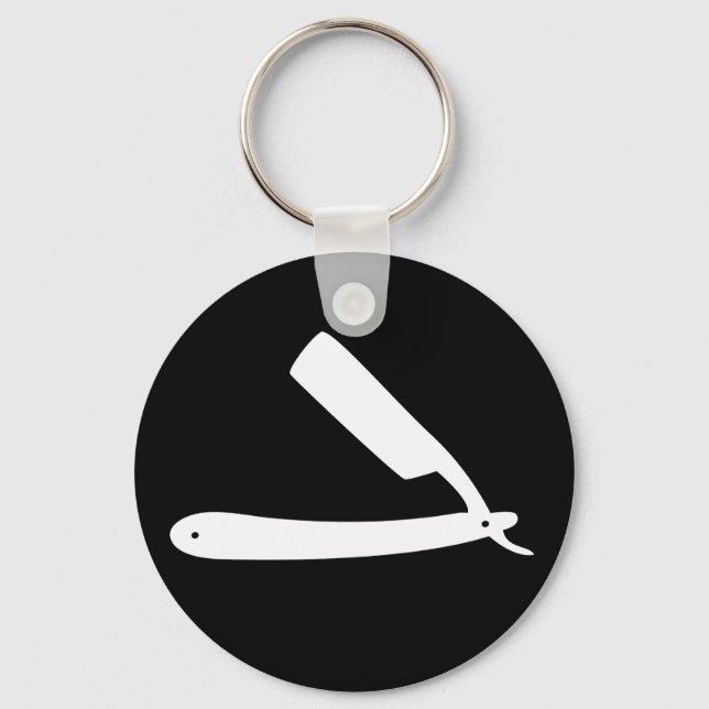 barbershop razor keychain (Front)