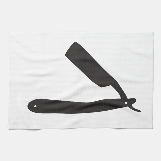 barbershop razor towel (Horizontal)