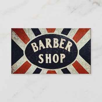 Barbershop Sign Business Card by BarbeeAnne at Zazzle