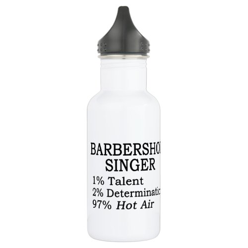 Barbershop Singer Hot Air Stainless Steel Water Bottle