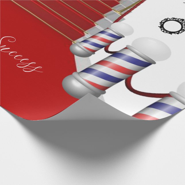 Barbershop Success  Wrapping Paper (Corner)
