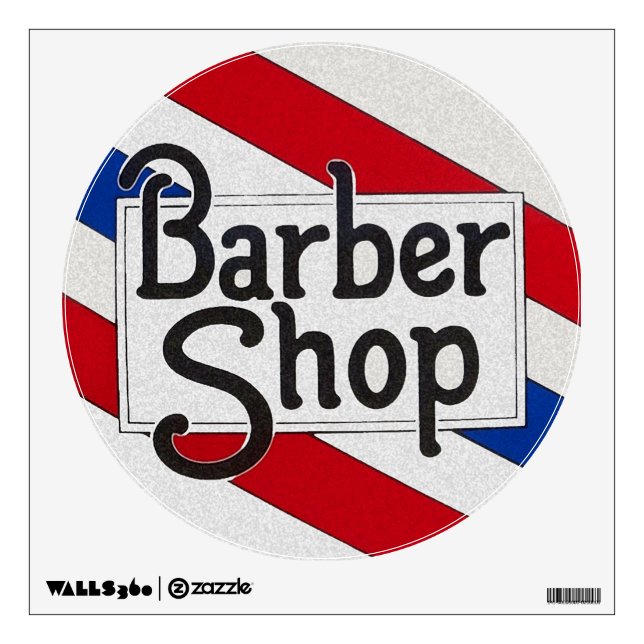 Barbershop Wall Decal (Front)