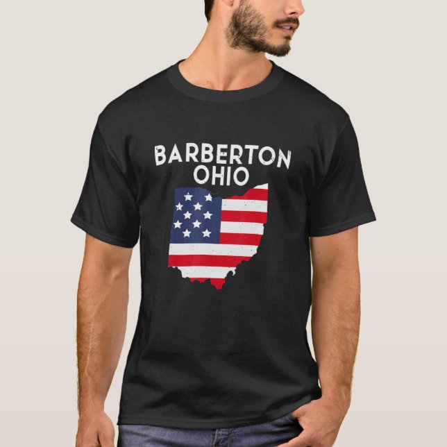 Barberton Ohio USA State America Travel Ohioan T-Shirt (Front)