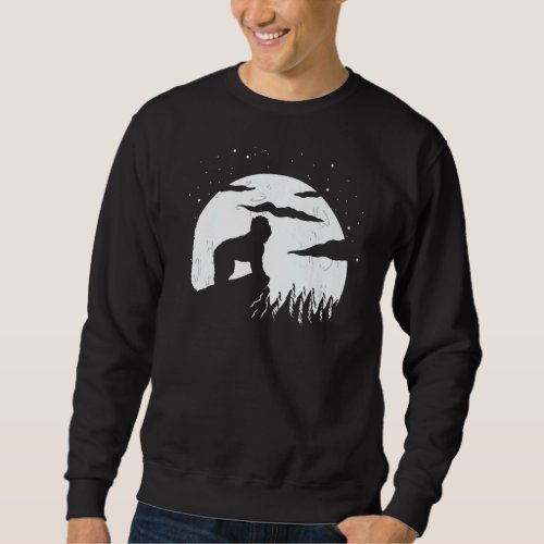 Barbet and Moon Halloween   Sweatshirt
