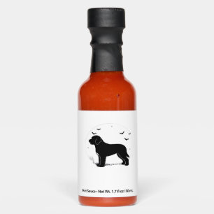 Barbet Dog � Halloween Moon Silhouette Oversized T Hot Sauces