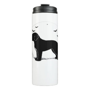 Barbet Dog – Halloween Moon Silhouette Oversized T Thermal Tumbler