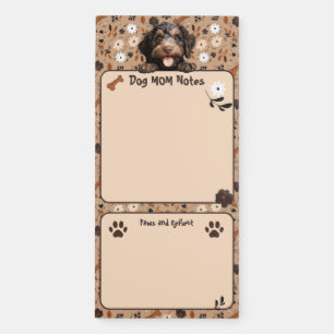 Barbet Dog Mom Notes Paws & Reflect Magnetic Notepad