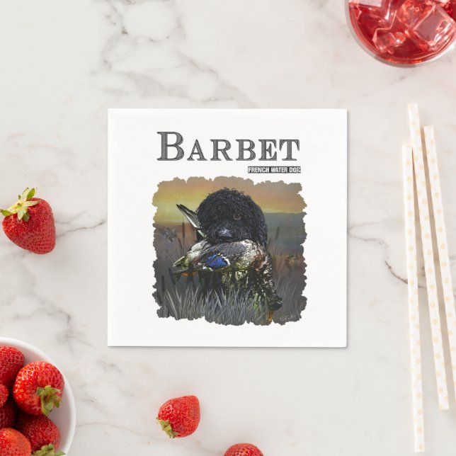 Barbet , 	French Water Dog   Napkins (Insitu)