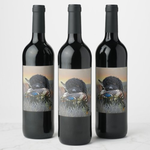 Barbet  	French Water Dog   Wine Label