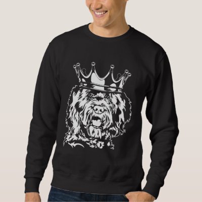 Barbet with crown dog hound dog mom sweatshirt