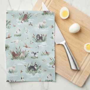 BARBETS IN THE MARSH  KITCHEN TOWEL