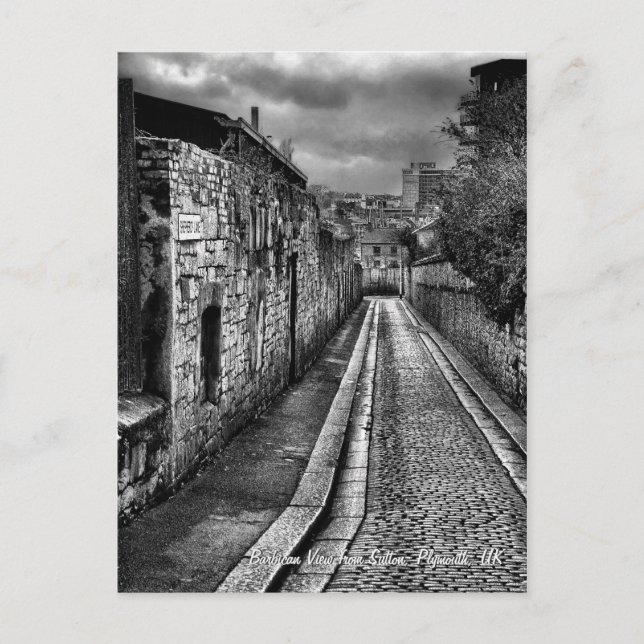 Barbican View from Sutton, Plymouth postcard (Front)