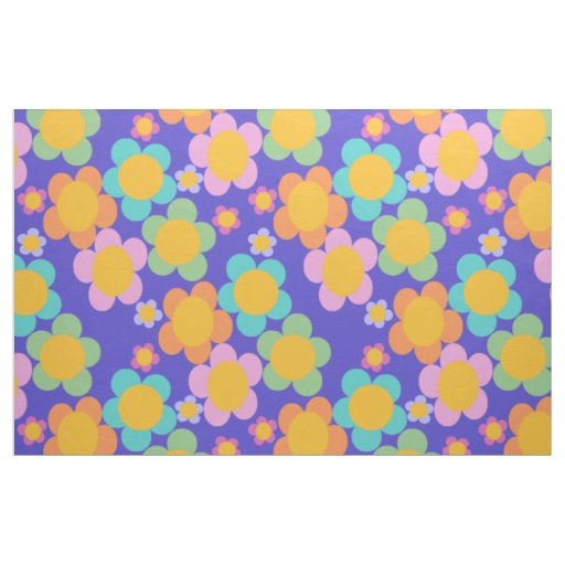 Barbie Garden Blue Fabric