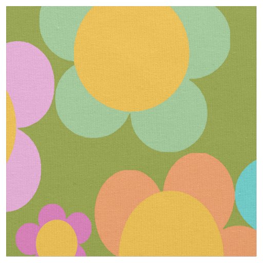 Barbie Garden Green Fabric