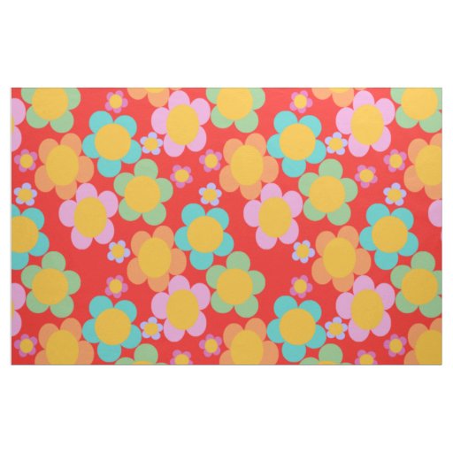 Barbie Garden Red Fabric