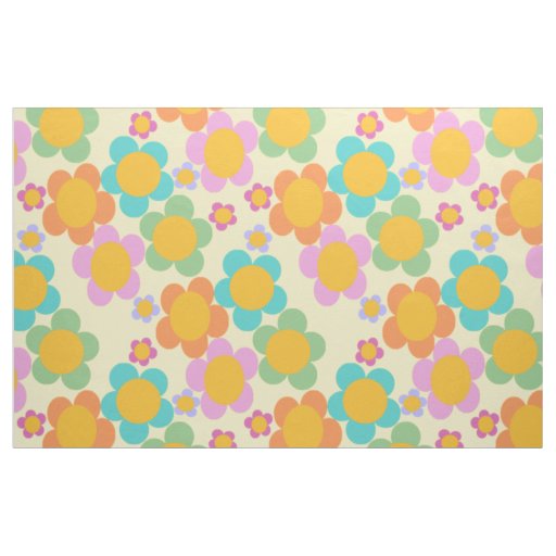 Barbie Garden Yellow Fabric