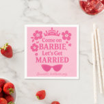 Barbie-Inspired Bachelorette Party -  Napkins