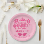 Barbie-Inspired Bachelorette Party -  Paper Plates