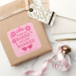 Barbie-Inspired Bachelorette Party -  Square Sticker