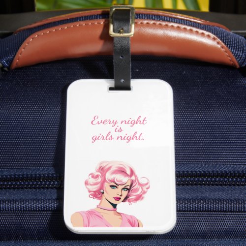 Barbie Inspired Luggage Tag