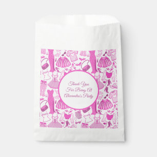 Barbiecore Pink and Hot Pink Fashion Pattern Favor Bag