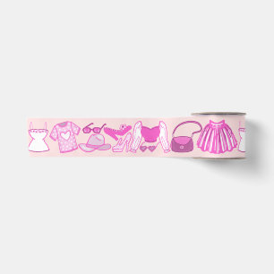 Barbiecore Pink and Hot Pink Fashion Satin Ribbon
