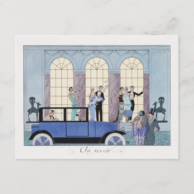 Barbier Fashion Postcard (Front)