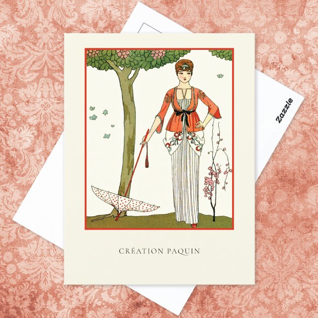 Barbier Paquin French Fashion Postcard (Creator Uploaded)