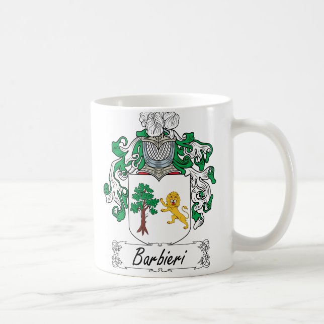 Barbieri Family Crest Coffee Mug (Right)