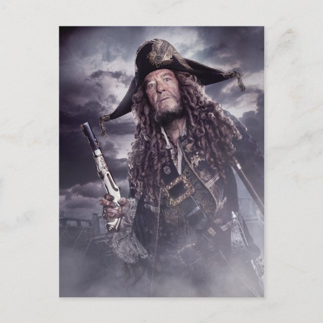 Barbossa - Command Respect Postcard (Front)