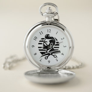 Barbour Hair Cutting Logo Pocket Watch