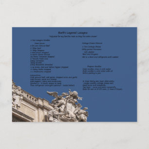 Barb's Layered Lasagna Postcard